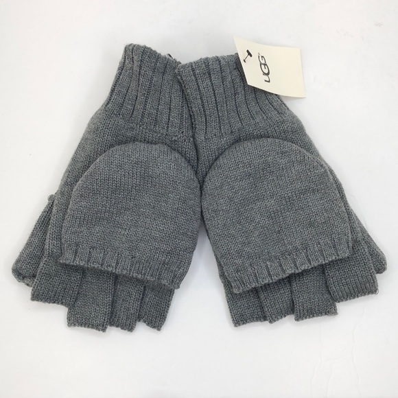 UGG Grey Flip Mittens Gloves NWT - Picture 3 of 8